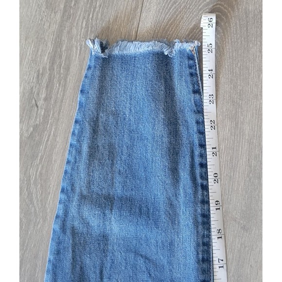 American Original Rewash #bemore Distressed Blue Jeans Size 3/26 - Picture 7 of 11